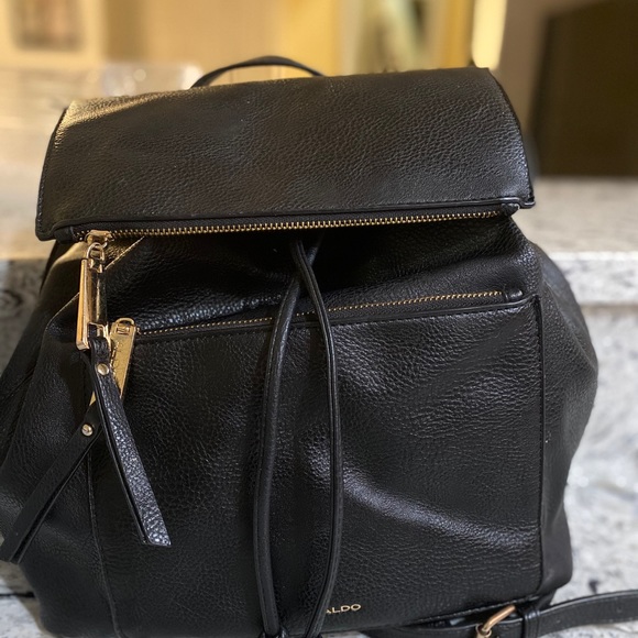 aldo leather backpack